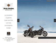 Tablet Screenshot of harley-davidson-bordeaux.fr